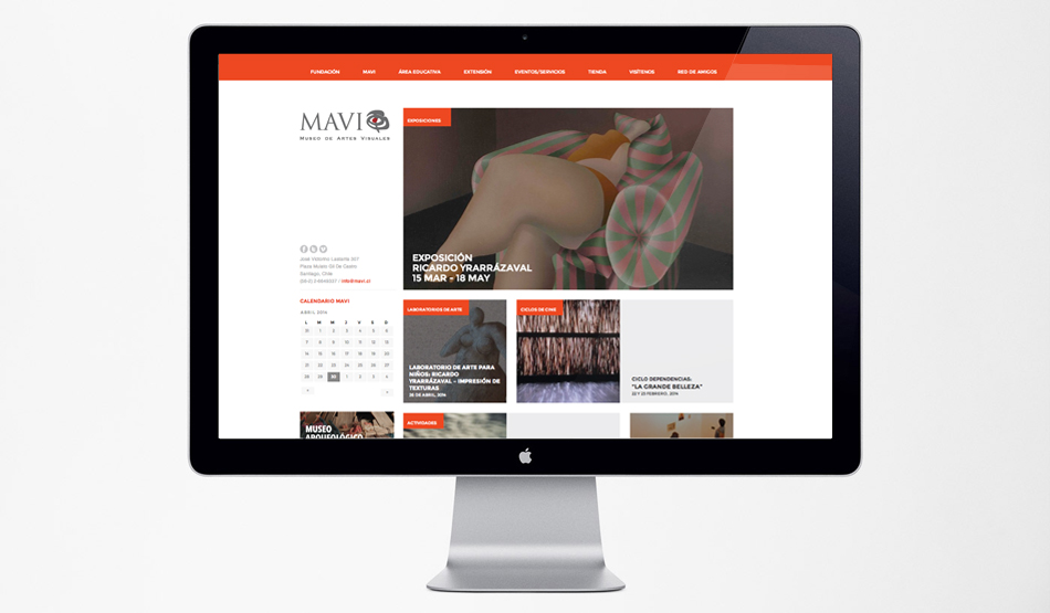 Sitio web MAVI